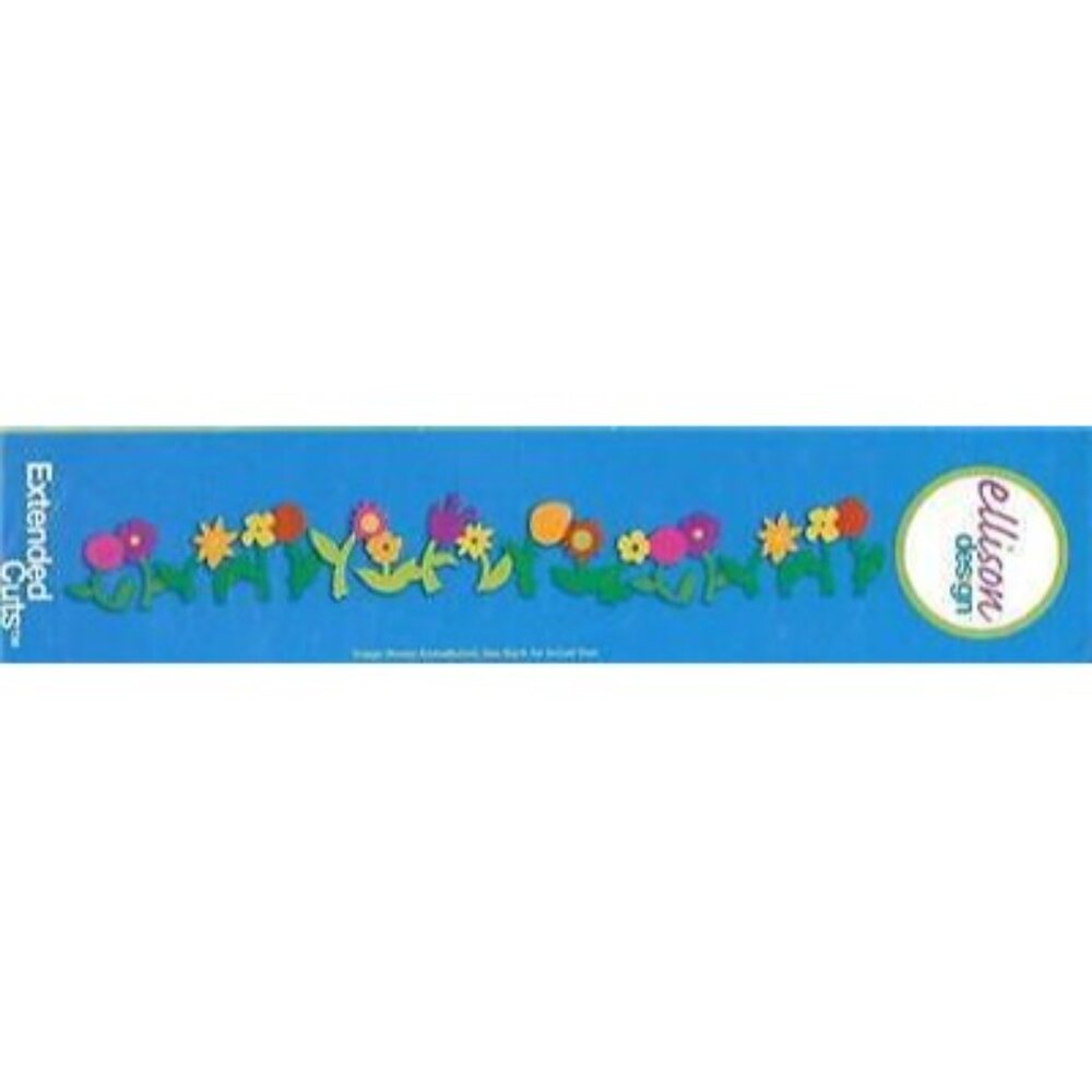Ellison Design Flower Funky Extended Cuts Die 2.25" x 12" Compatible Big Shot - Picture 2 of 13